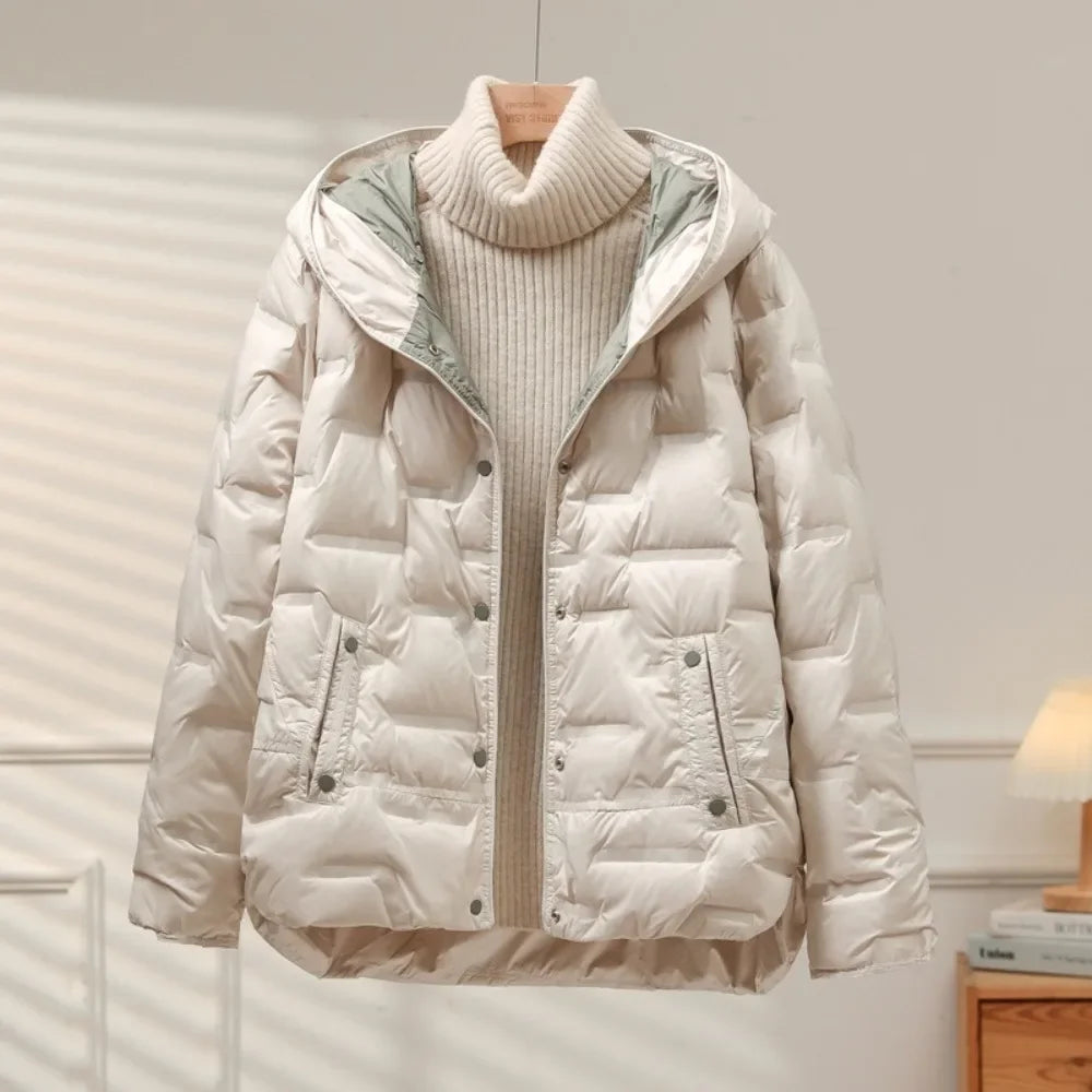 Quilted Winter Jacket | With Hood and Zip