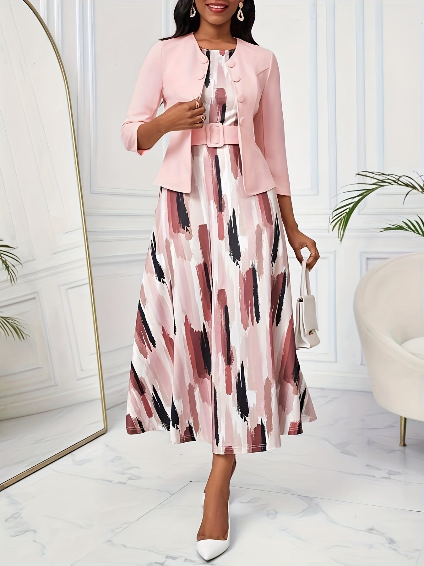 Amelie | Belted Two-Piece Set