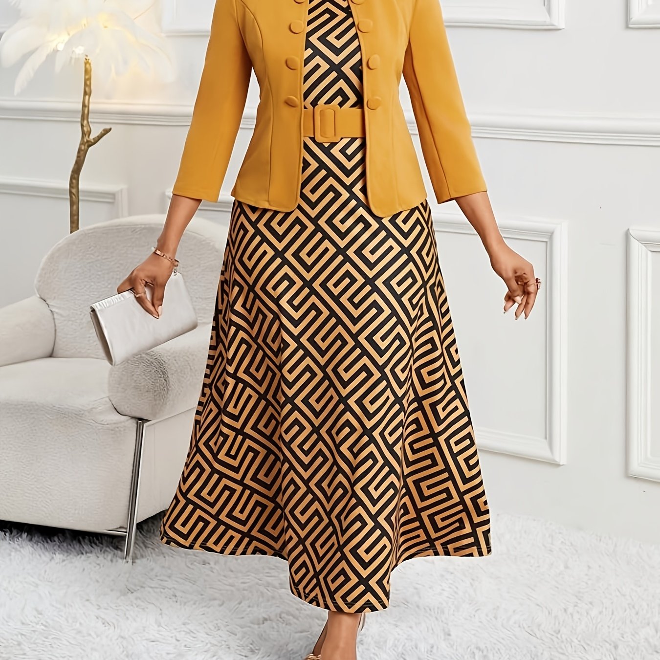 Amelie | Belted Two-Piece Set