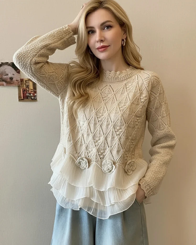 Natalie Ruffle Cardigan