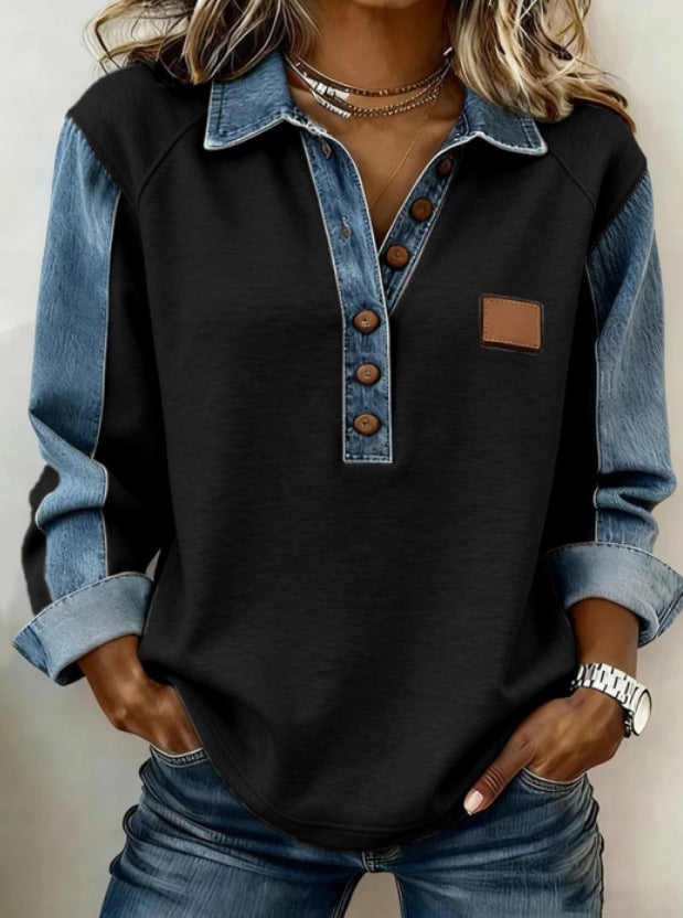 Gwen - Half-Breasted Patchwork Jumper