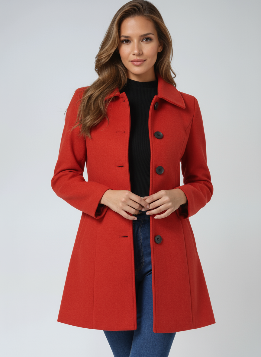Sylvia | Women's Single Breasted Winter Trench Coat