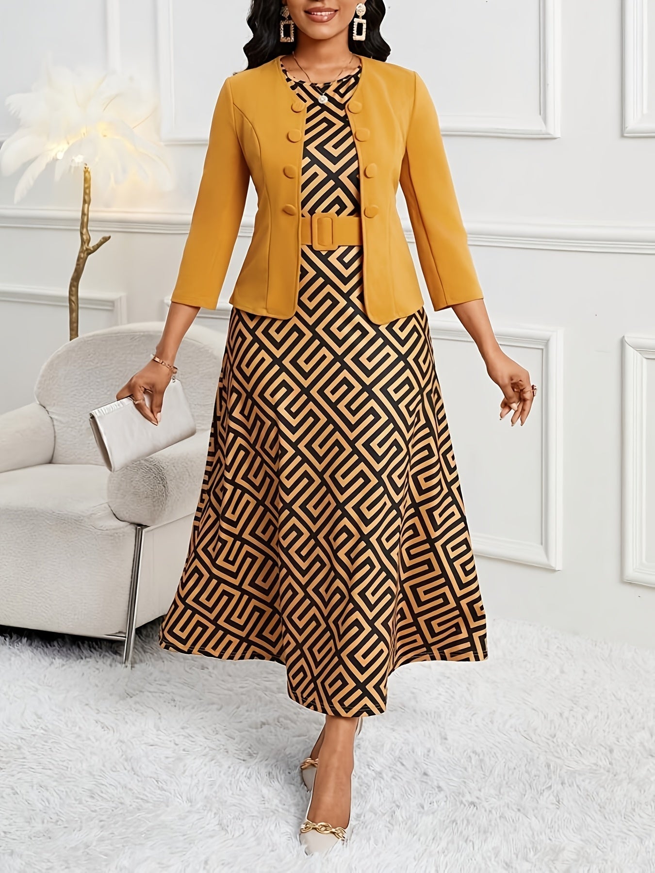 Amelie | Belted Two-Piece Set