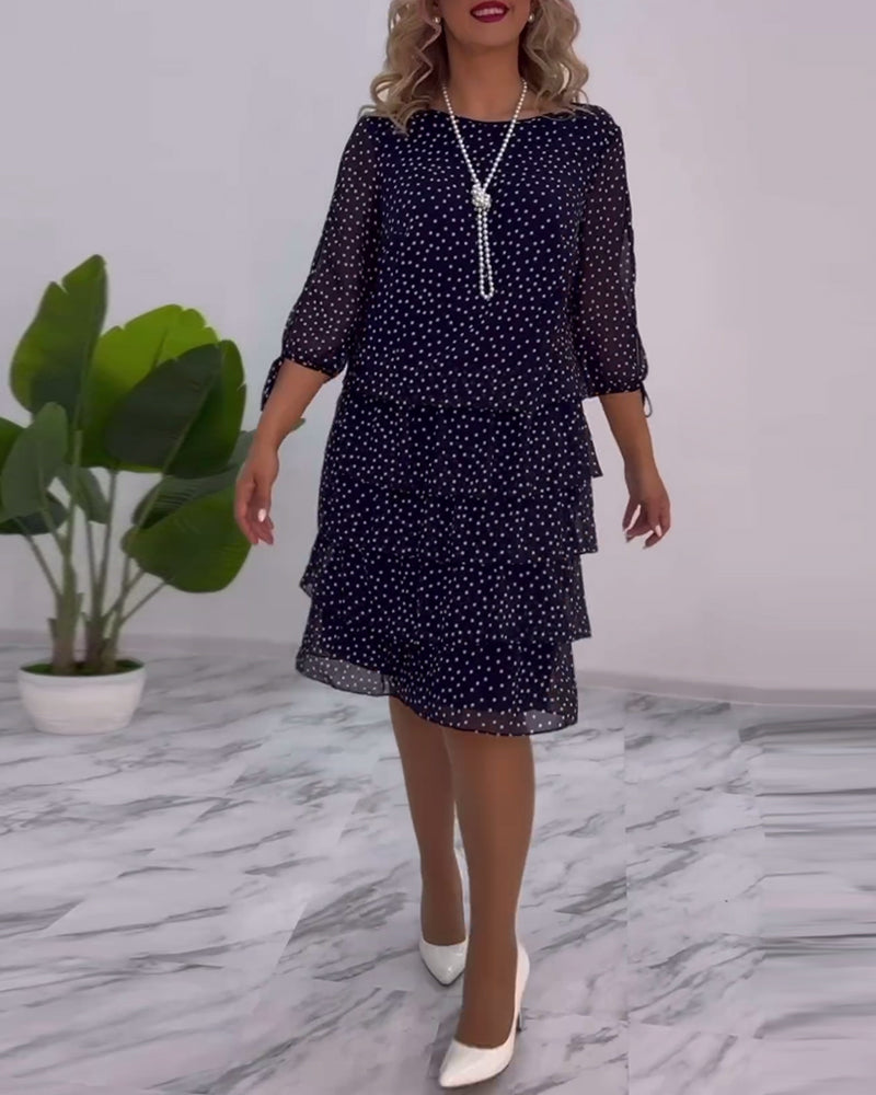 Auterelle | Elegant Polka Dot Dress
