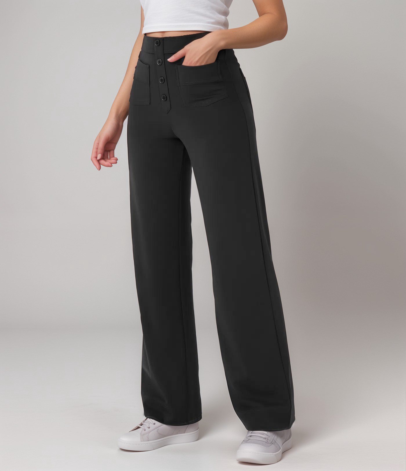 Elsa | Trendy Elastic High Waist Sculpt Trousers