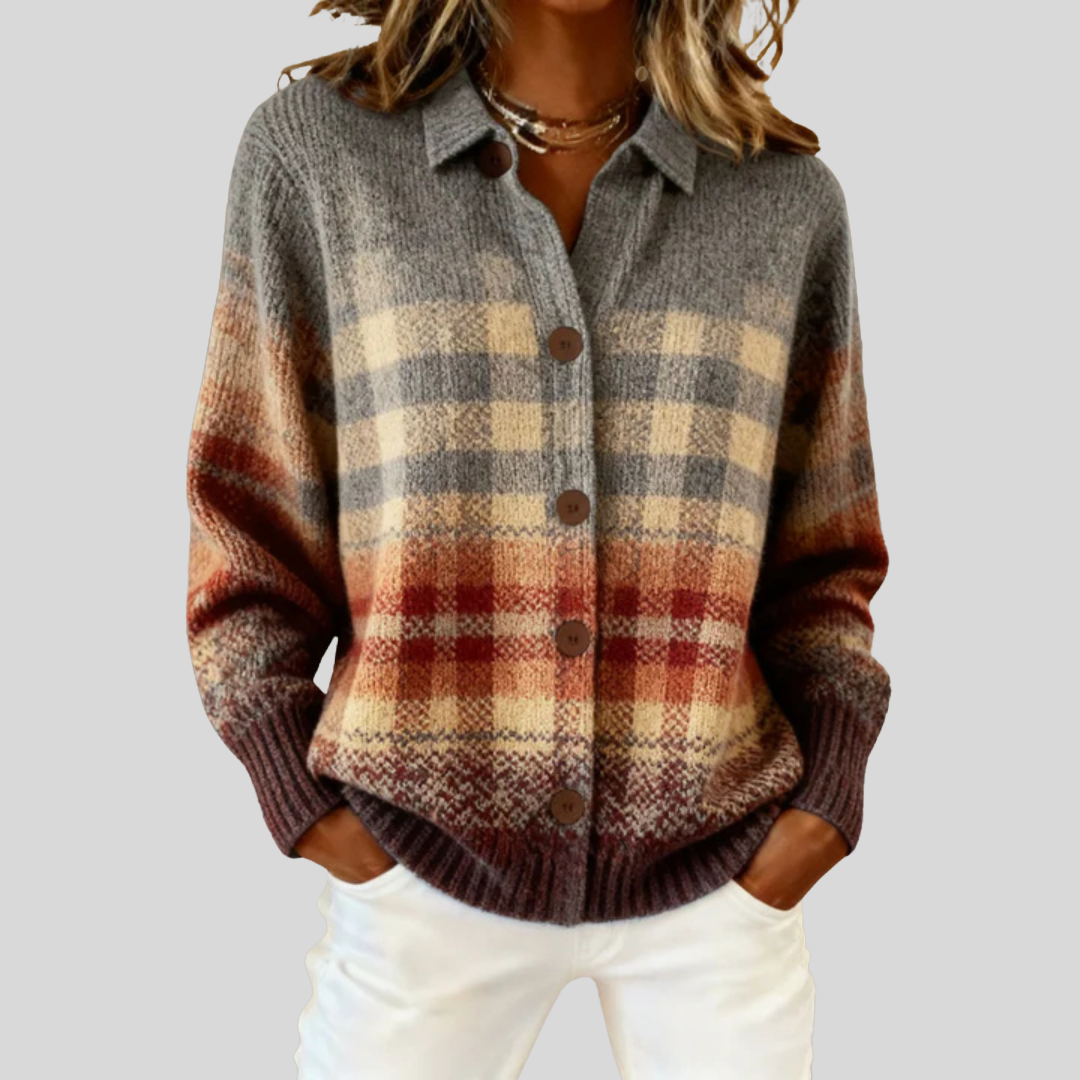 Shannon™ | Rustic Plaid Cardigan