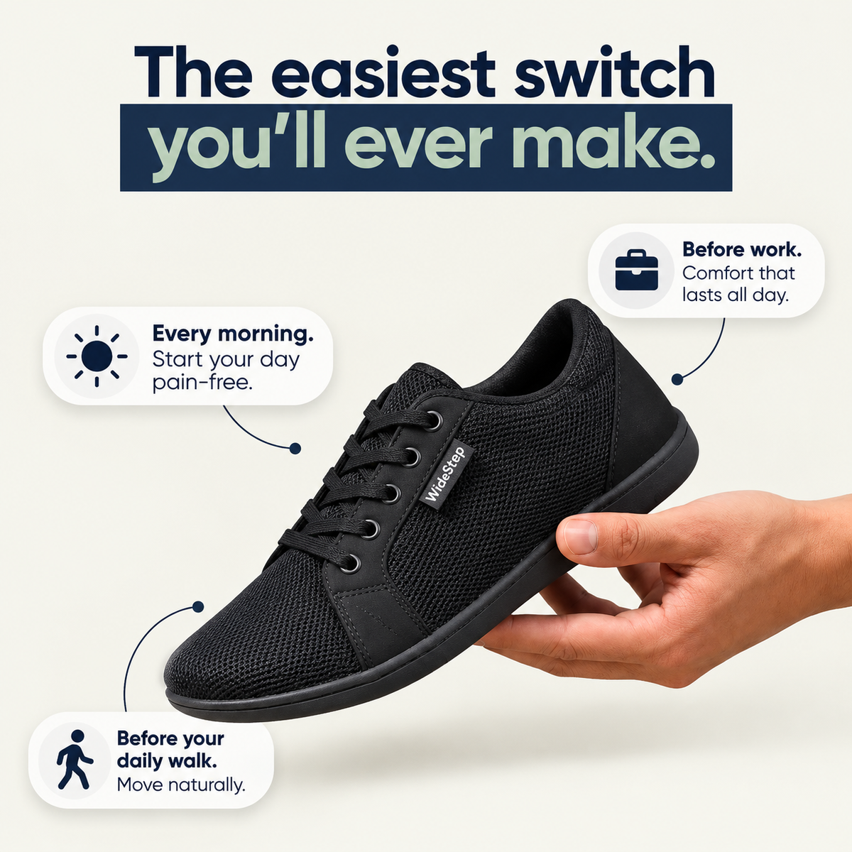 Millie - WideStep Trainers (Wide Fit)