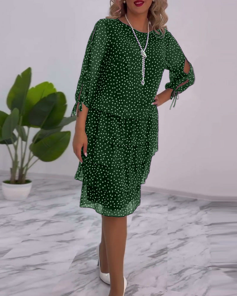Auterelle | Elegant Polka Dot Dress