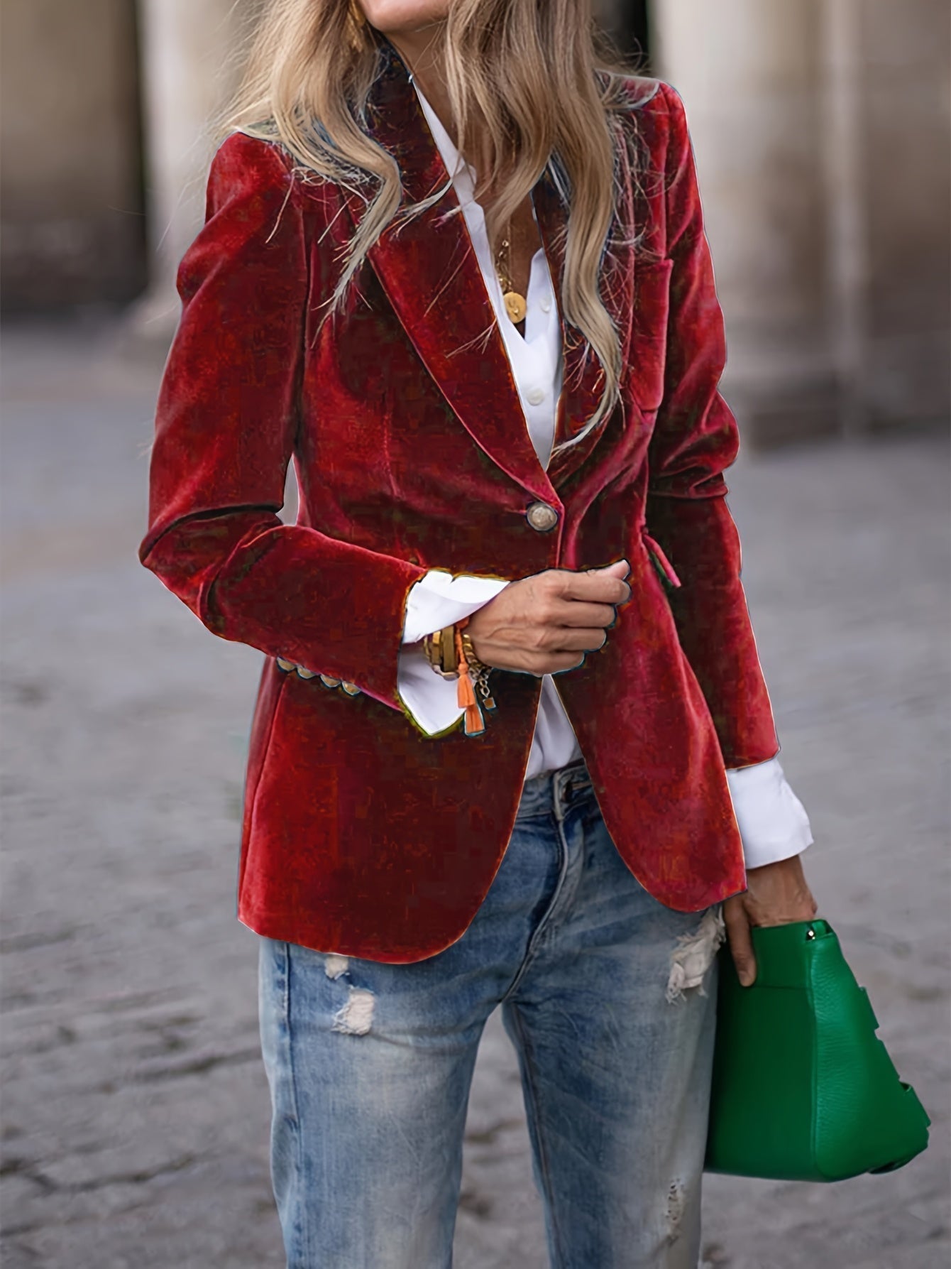 Marnie | Velvet Blazer