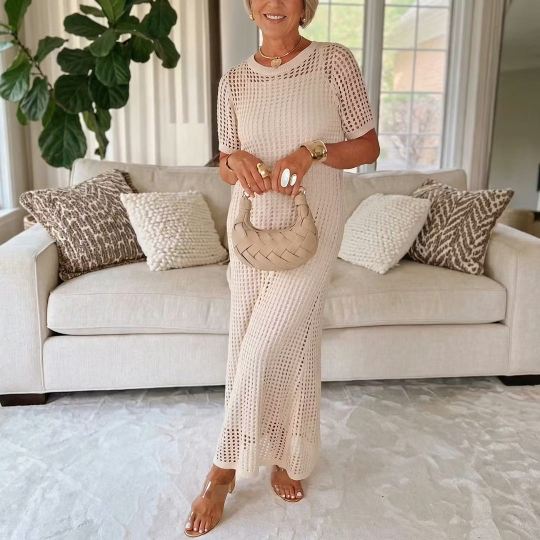 Bethany™ - Crochet Maxi Dress & Inner Dress Set
