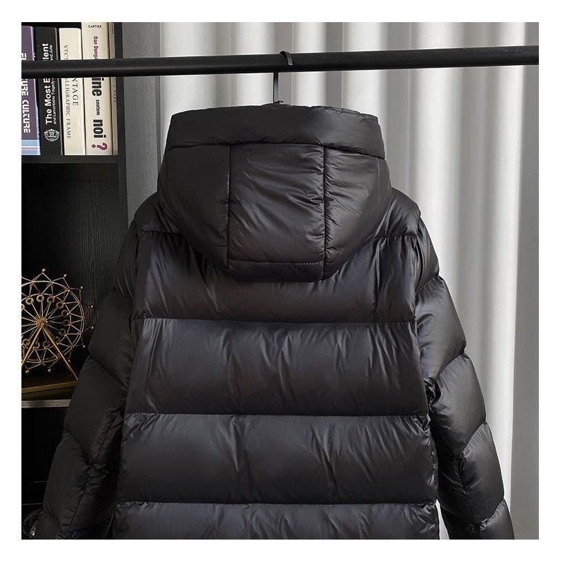 Long Quilted Winter Jacket | With Hood and Zip