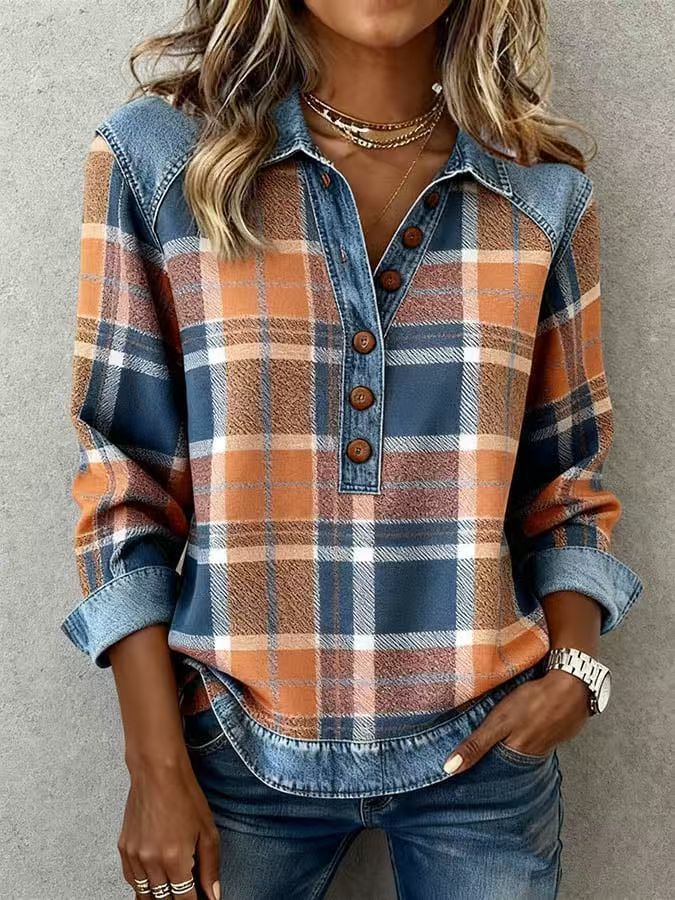 Gwen - Half-Breasted Patchwork Jumper