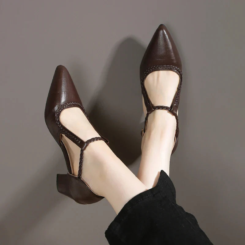 Valenti | Classic T-Strap Shoes