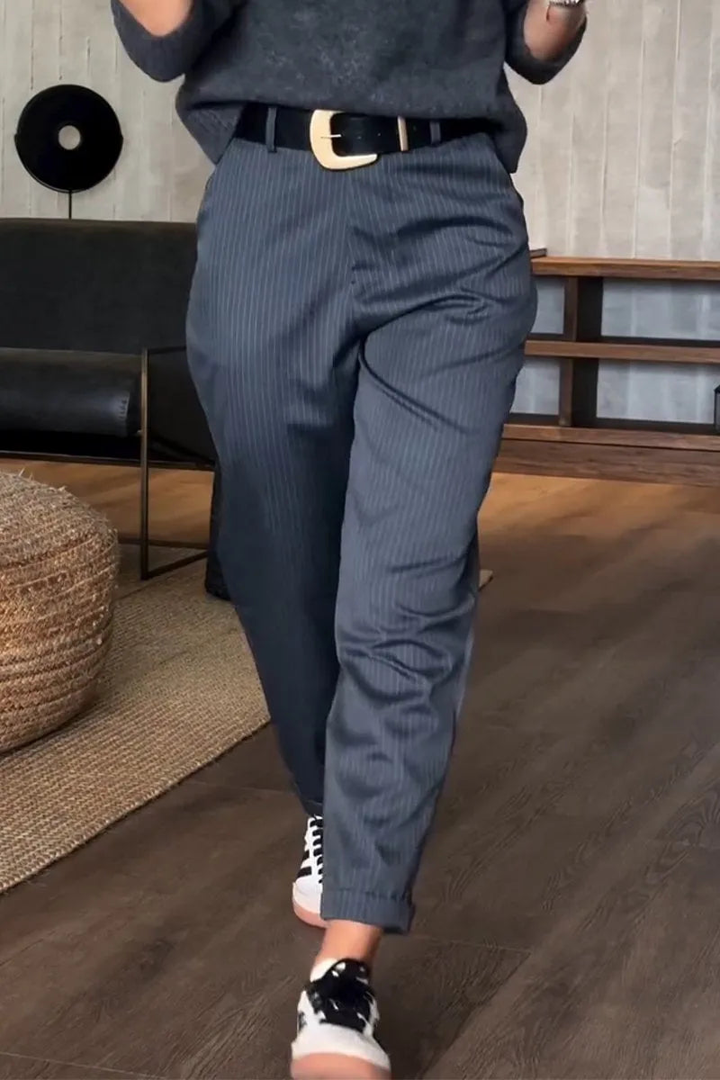 Mathilda | Elegant & flattering pinstripe trousers