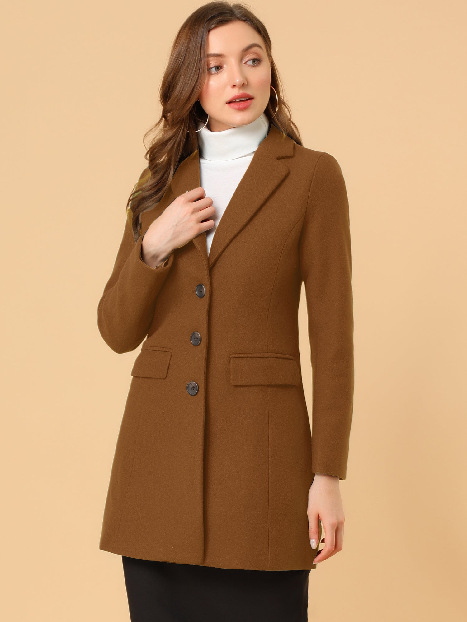 Wool Coat | Classic Cut with Collar